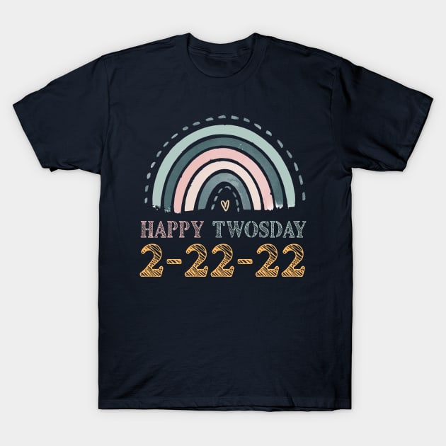 Twosday 02-22-2022 Funny 2022 Date T-Shirt by bisho2412